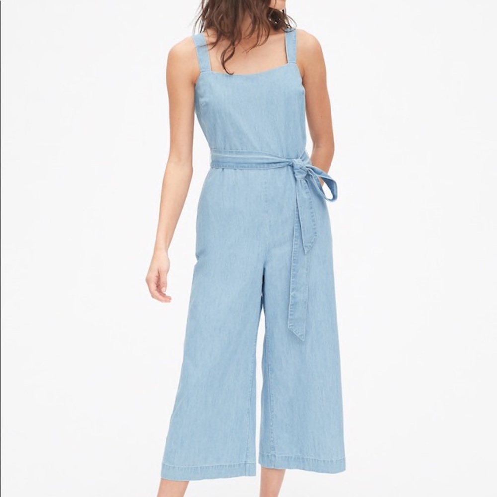GAP Apron Wide-Leg Jumpsuit